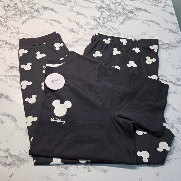 Disney at Primark 2XL Black White Mickey Walt Disney Pants Lounge Sleepwear - Picture 1 of 9